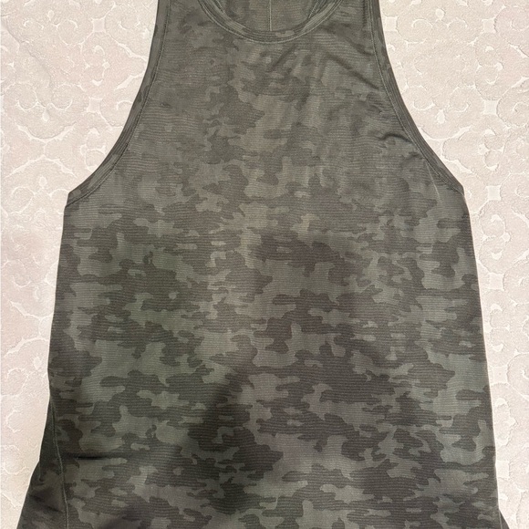 Lululemon Miles Ahead Tank Deep Camo 6 Tie Back - Picture 4 of 8